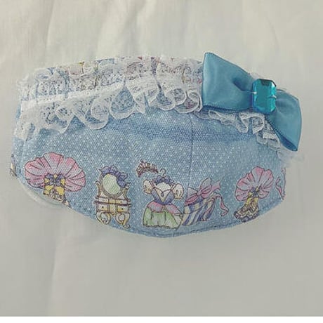 【販売商品】さらさらさわやかプリンセスマスク　バレリーナブルー　大人用Lサイズ