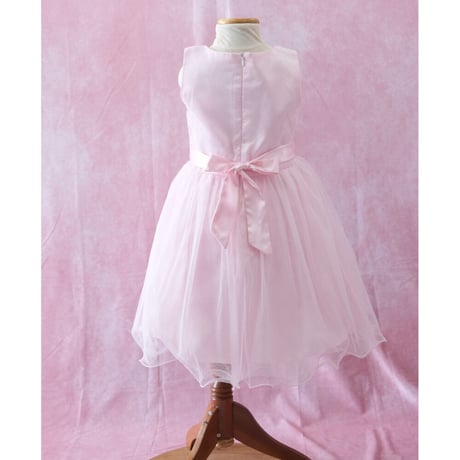 【レンタルドレス】　　　お花とリボンの王道ピンク<ドレス丈 66cm>