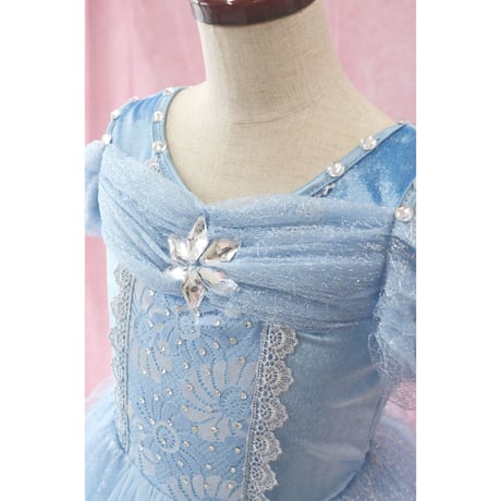 【レンタルドレス】　　　アイスブルー　　　　　　<ドレス丈 84cm>