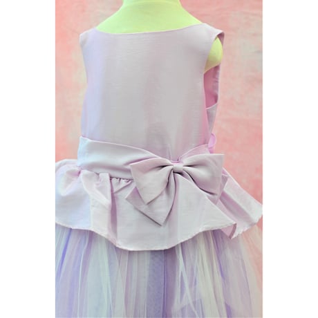 【レンタルドレス】　　　ペールライラック　　　　<ドレス丈 68cm>