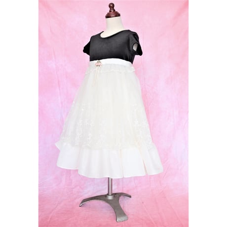 【レンタルドレス】　　　ローズモノトーン　　　　<ドレス丈 74cm>