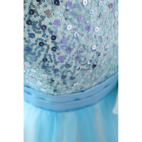 【レンタルドレス】　　　スパンコールでキラキラ　<ドレス丈 84cm>