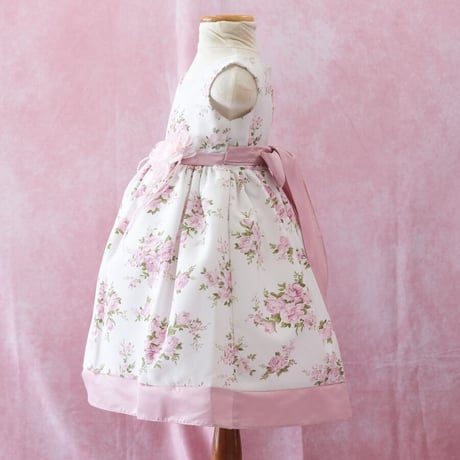 【レンタルドレス】　　　アンティークフラワー　　<ドレス丈 59cm>