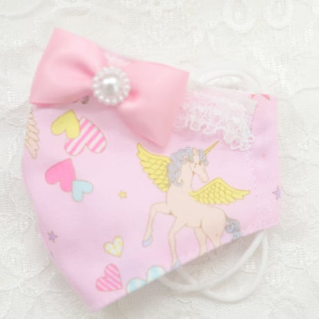 【販売商品】さらさらさわやかプリンセスマスク　ピンクペガサス　幼児用Ｓサイズ
