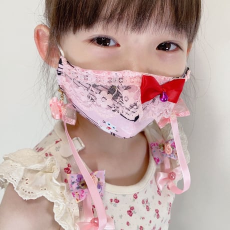 【販売商品】さらさらさわやかプリンセスマスク　虹色ユニコーン　  幼児用Sサイズ