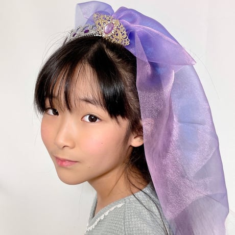 【販売商品】おひめさま変身セット　プリンセスベール　ピンク　ティアラコーディネート