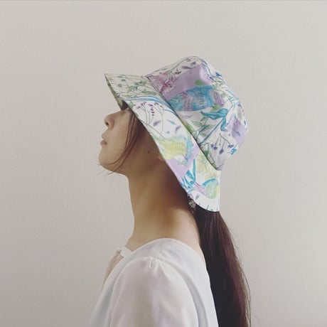 バゲットハット-Feathers like petals-  L