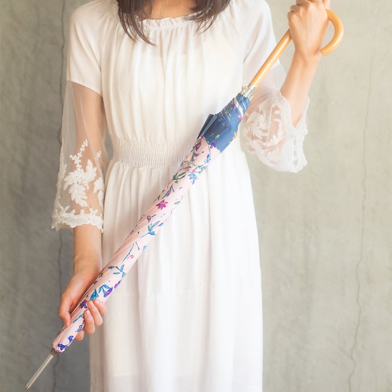 【最終価格】HANAEMORI 蝶柄 長傘 雨傘(長傘60cm)「蝶の夢」 | mumea