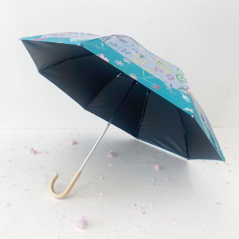 晴雨兼用(ショート傘50cm)「room」部屋の中の鳥籠 | mumea