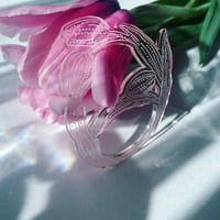 pink tulip scarf ring