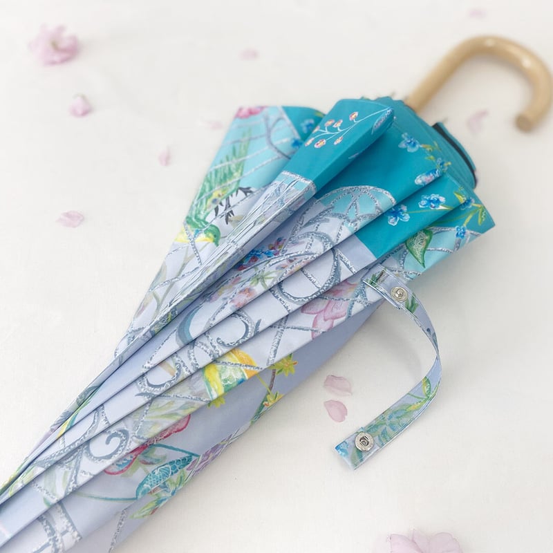 晴雨兼用(ショート傘50cm)「room」部屋の中の鳥籠 | mumea