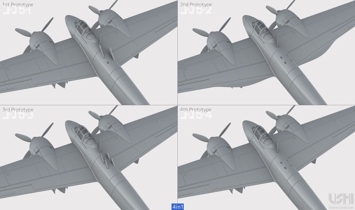 1/72 日本海軍 中島J5N天雷 | ウシモデル | 試作航空機レジンキット 1/72 日本海軍 中島J5N天雷 | ウシモデル | 試作航空機レジンキット