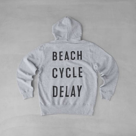 BEACH CYCLE DELAYパーカー（グレー）