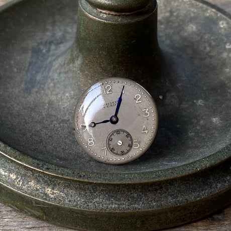 antique dial brooch "COROM"【K0930】