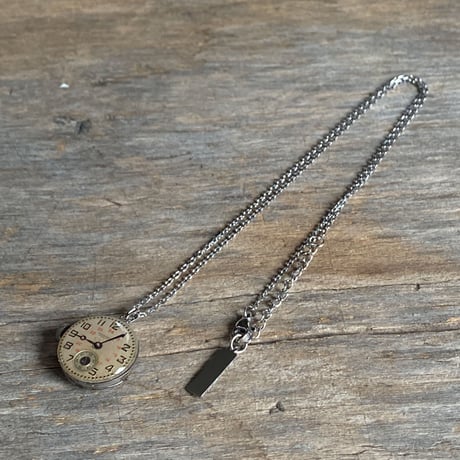 antique dial&movement necklace【K0706】