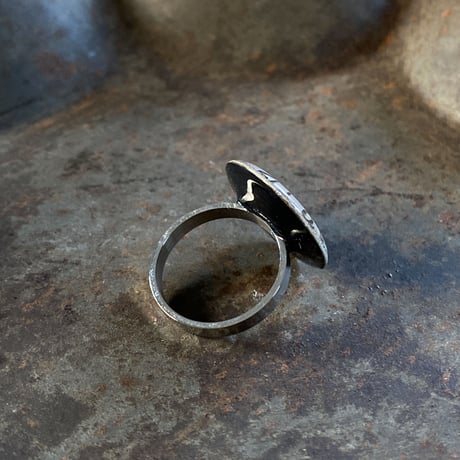 【K0613】 antique dial ring 14号(ボックス付)