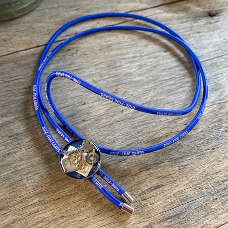 【K0703】 CLOPOA "NINE-FIVE GEARS" looptie necklace blue