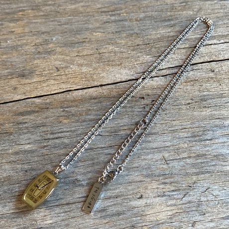 antique tonneau dial necklace 【K0731】