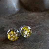 CLOPOA petit pierced earrings yellow【K0568】