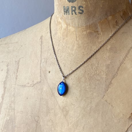 【企画展作品】antique teardrop dial necklace "CITIZEN" 【something special/S0006】