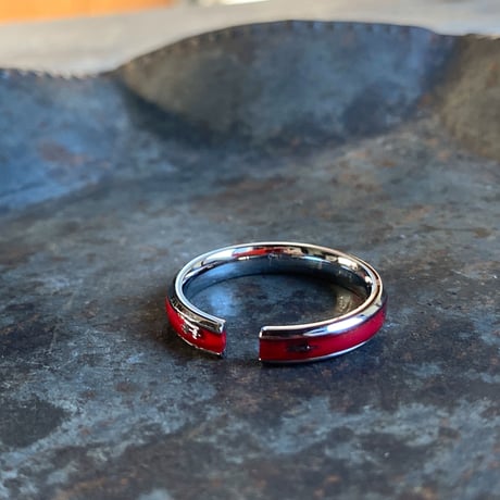 CLOPOA large 2way earcuff&rings red #22【K0710】