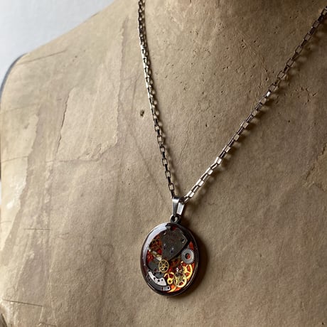 CLOPOA standard necklace metallic red【K0542】
