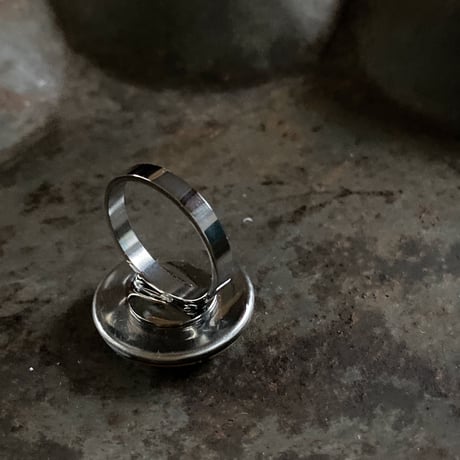 【K0636】 multicolored drops ring large 14号