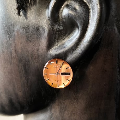 antique color dial pierced earrings【K0525】
