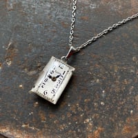 antique rectangle necklace "ELGIN" 【K0969】