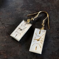 antique dial hook pierced earrings【K0565】