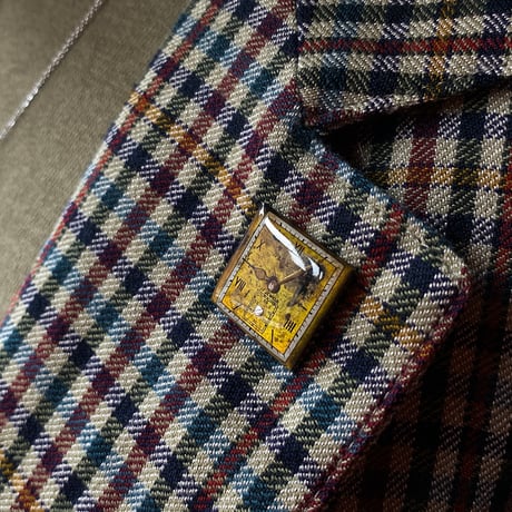 【new!!】antique square dial brooch 【K1021】