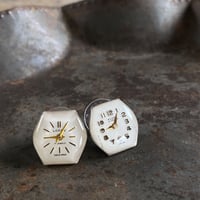 【K0625】 dial pierced earrings