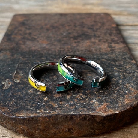 【再製作】CLOPOA season's multicolored 2way earcuff&rings 2本セット"May 25th" 【K1030】