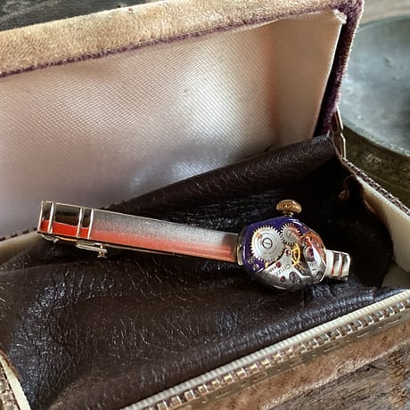 antique movement colors tiepin purple (ボックス付)【K0718】