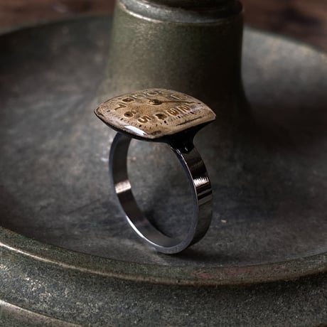 antique dial ring #15 "CITIZEN"【K0885】