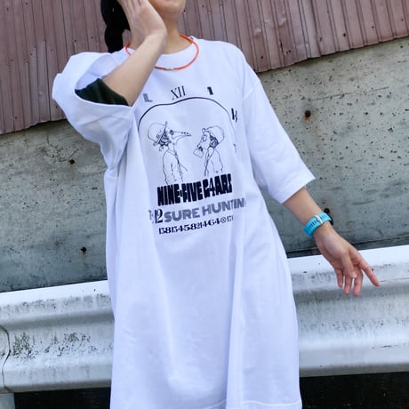 【new!!】9時5分の歯車オリジナル"謎解きデザイン" Tシャツ ホワイト