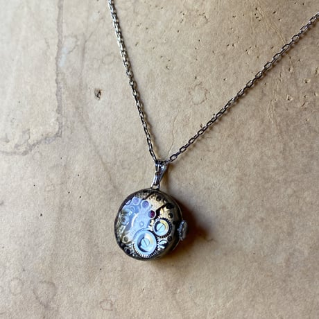【企画展作品】antique dial&movement necklace【something special/S0007】