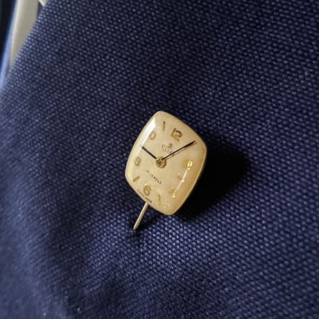 antique square dial hatpin【K0632】