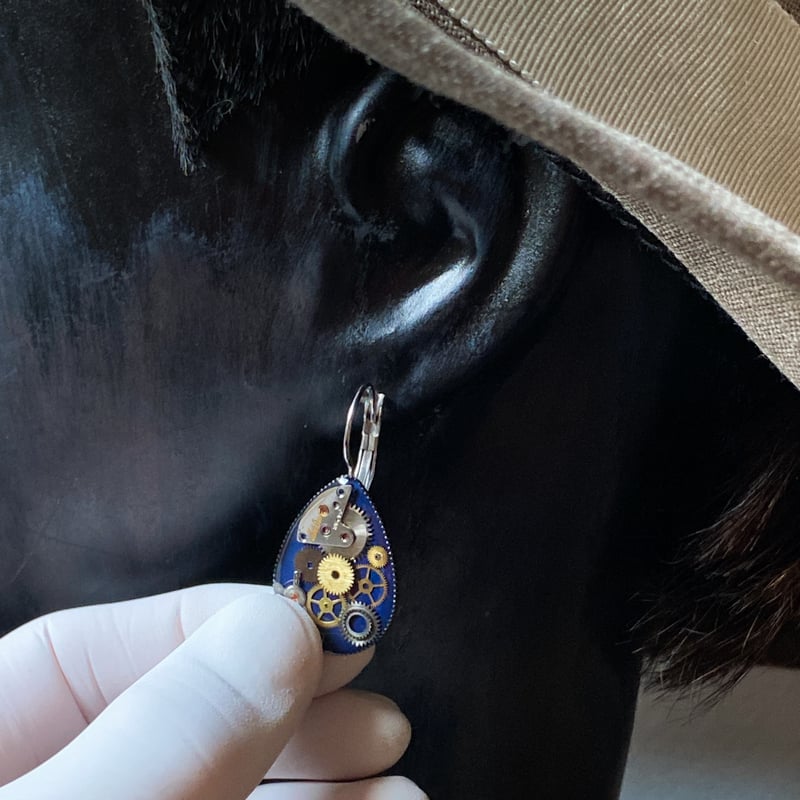 new】CLOPOA teardrop hook pierced earrings【K092