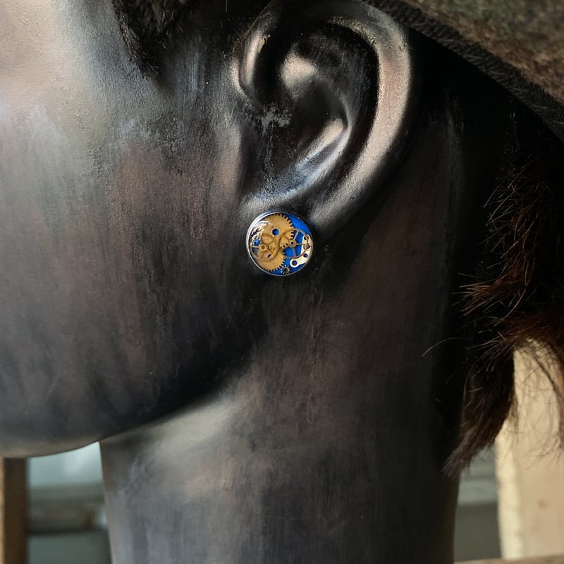 new!!】CLOPOA standard pierced earrings blue 【K