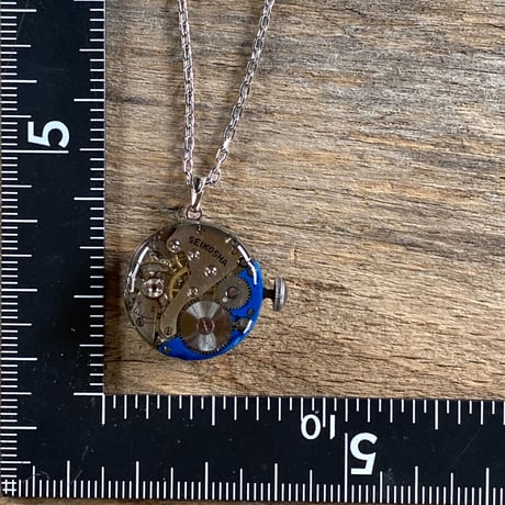 antique dial&movement colors  reversible necklace【K0603】