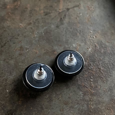CLOPOA BLACK standard pierced earrings blue【K0569】