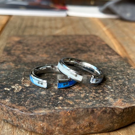 【企画展作品】CLOPOA standard 2way earcuff&rings “marine color”2本セット 【something special/S0031】