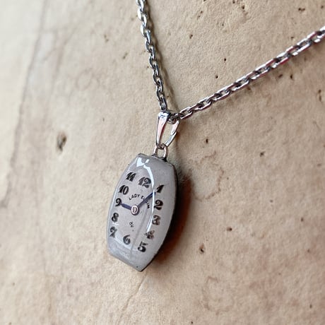 antique dial necklace "LADY ELGIN"【K0833】