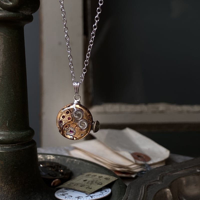 new!!】antique movement necklace 