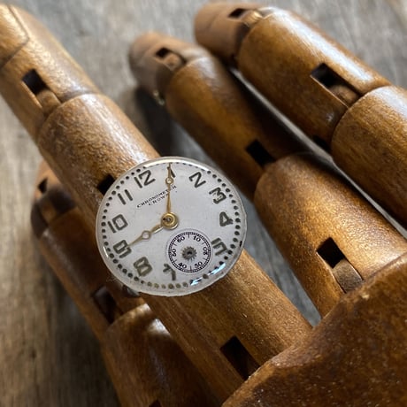 【K0613】 antique dial ring 14号(ボックス付)