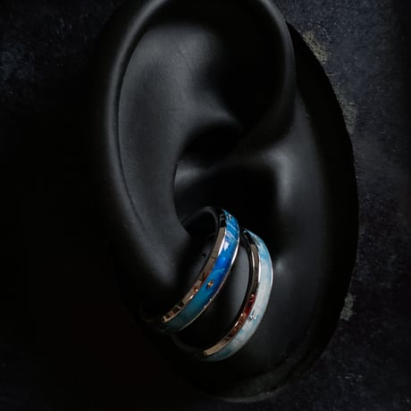 CLOPOA standard 2way earcuff&rings “marine color”2本セット 【K0790】