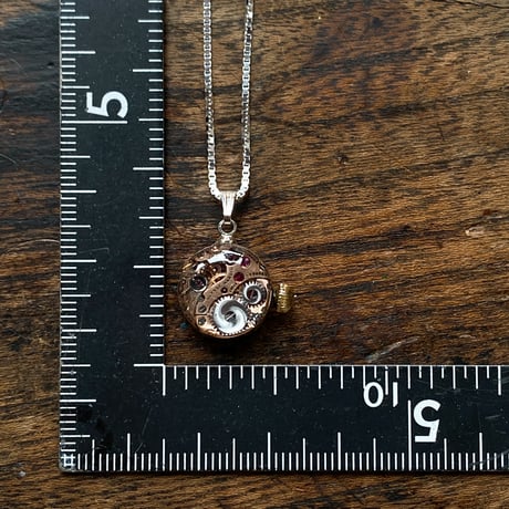antique movement necklace "ulysse nardin" SV925【K0809】
