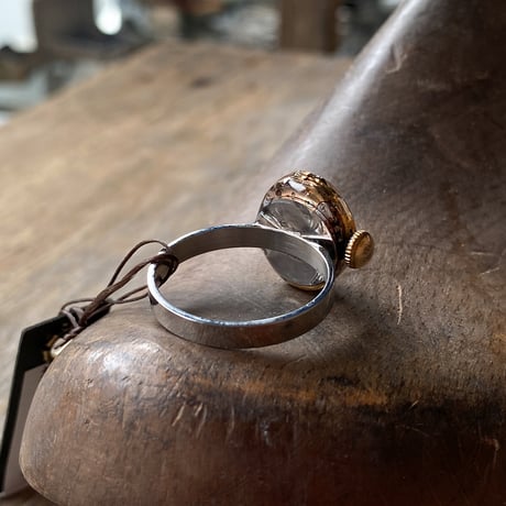 antique copper movement ring #22【K0939】
