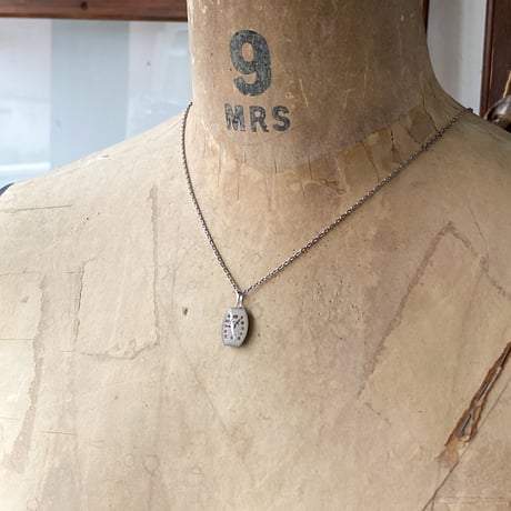 antique dial necklace "LADY ELGIN"【K0833】